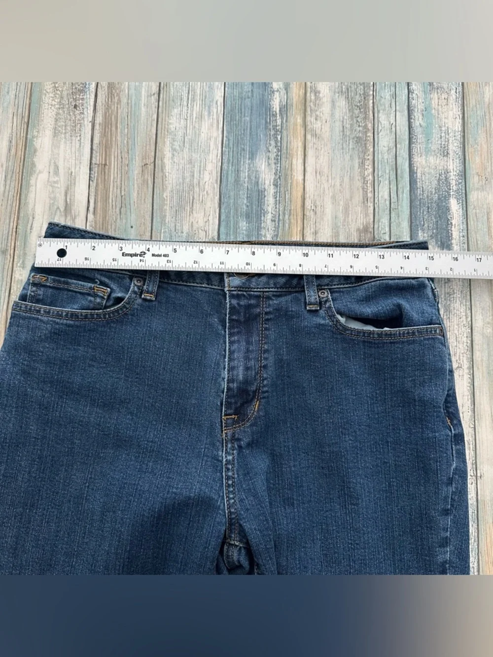 L.L. Bean Jeans Classic Fit Womens 10 Denim 30” Waist Straight Mid  Rise Blue